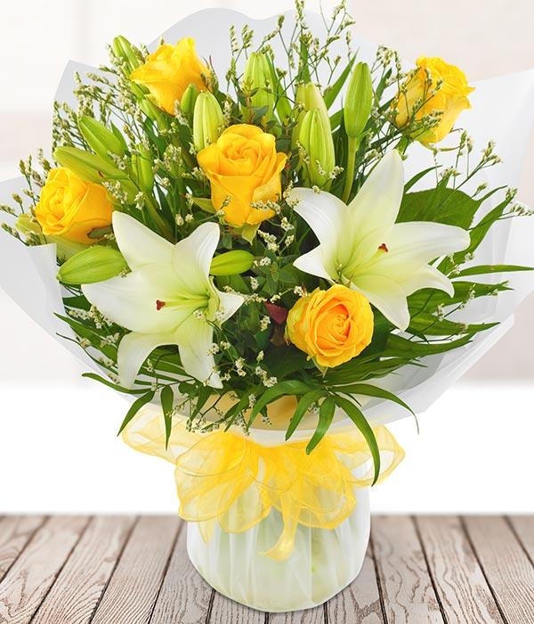 Yellow Rose and Lily mix
