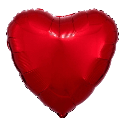 Red Heart Foil Balloon