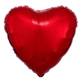 Red Heart Foil Balloon